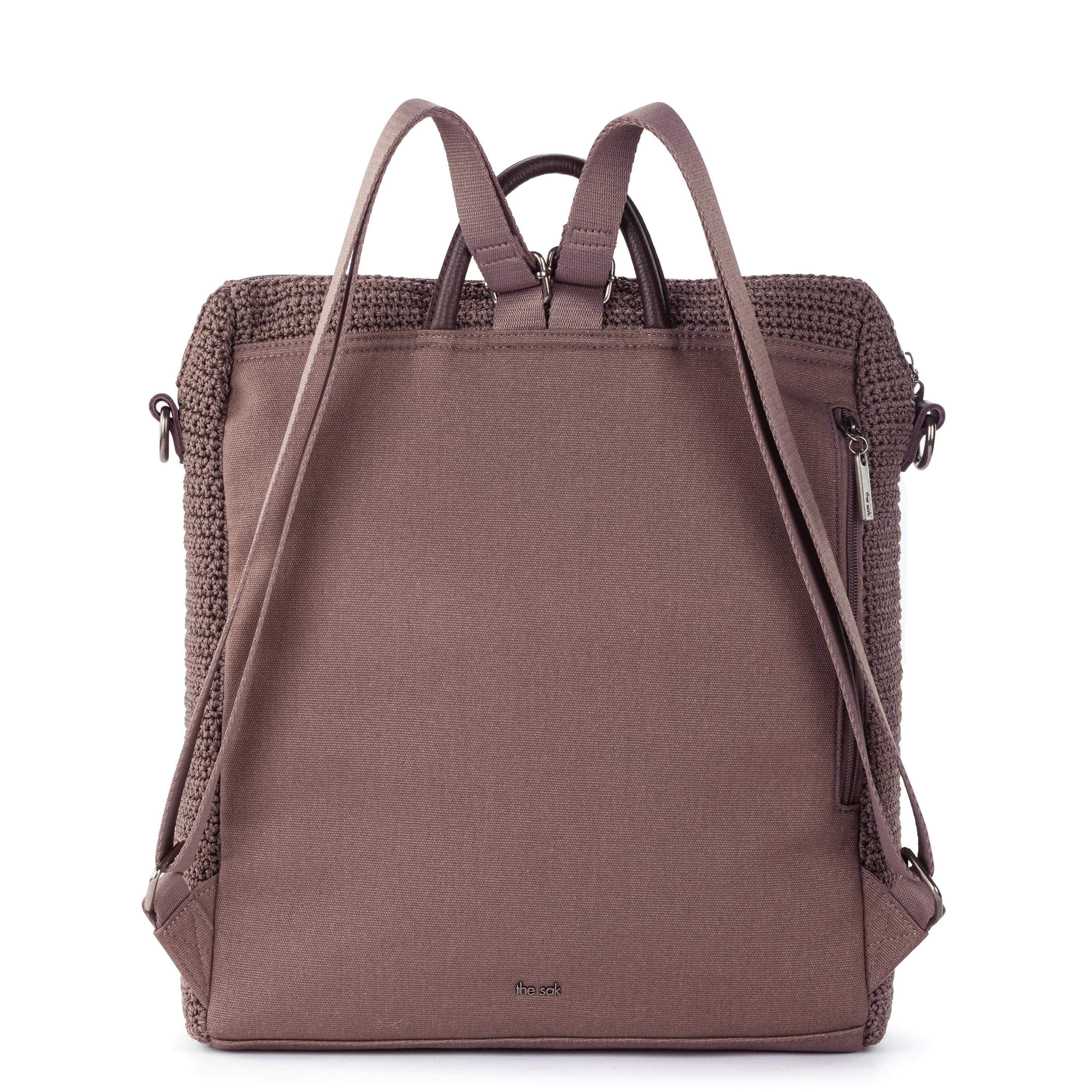 The Sak Los Feliz Backpack - Hand Crochet - Mushroom