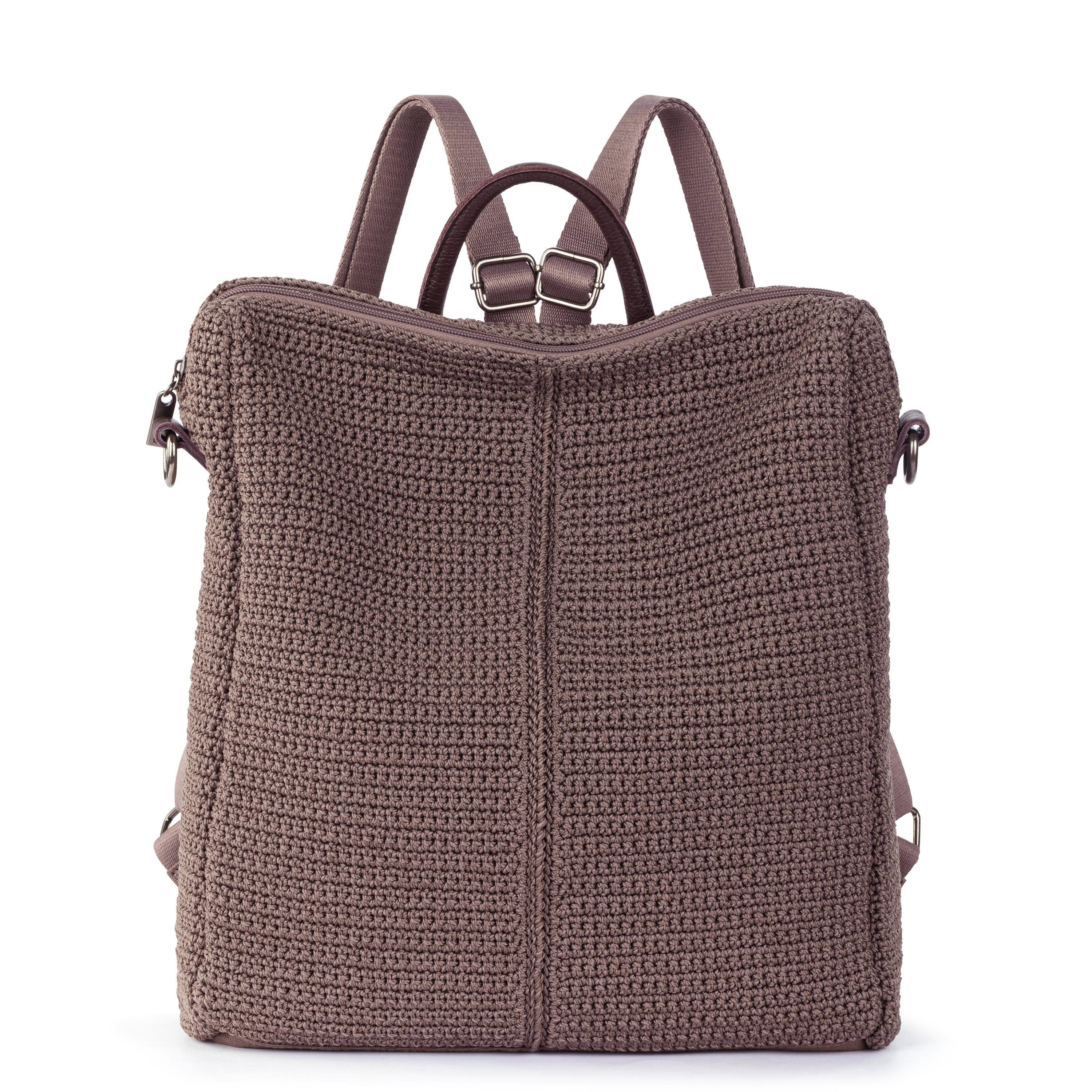 The Sak Los Feliz Backpack - Hand Crochet - Mushroom