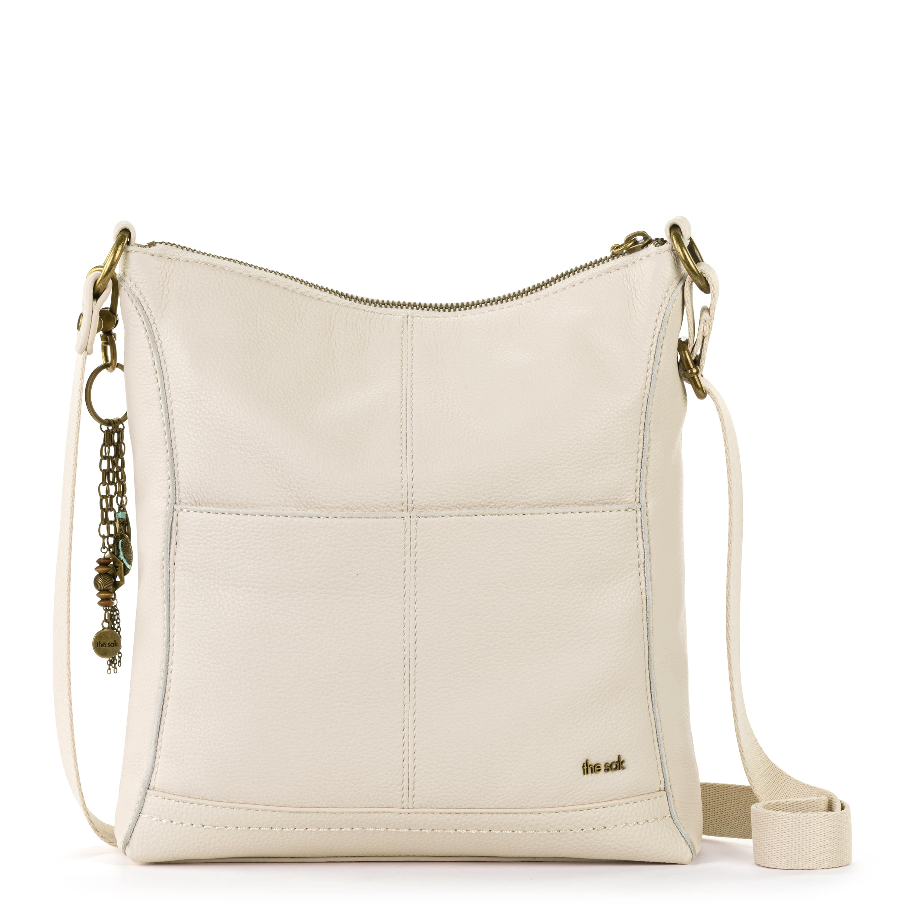 The Sak Lucia Crossbody - Leather - Stone Multi Eyelet
