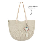 The Sak Faye Large Tote - Hand Crochet - Ecru Sunbeam