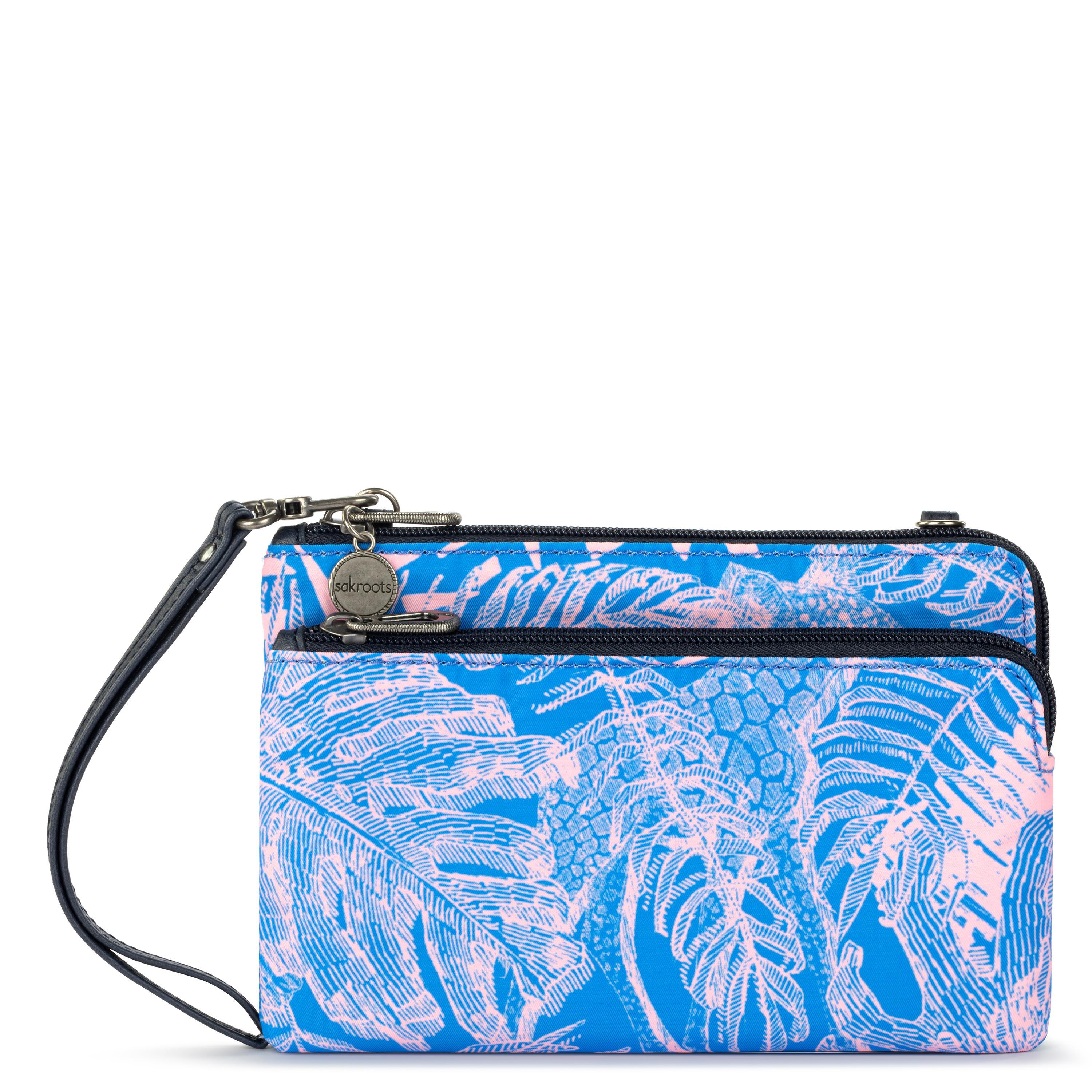 Sakroots Cambria Smartphone Wallet - EcoTwill - Bubblegum Wildlife