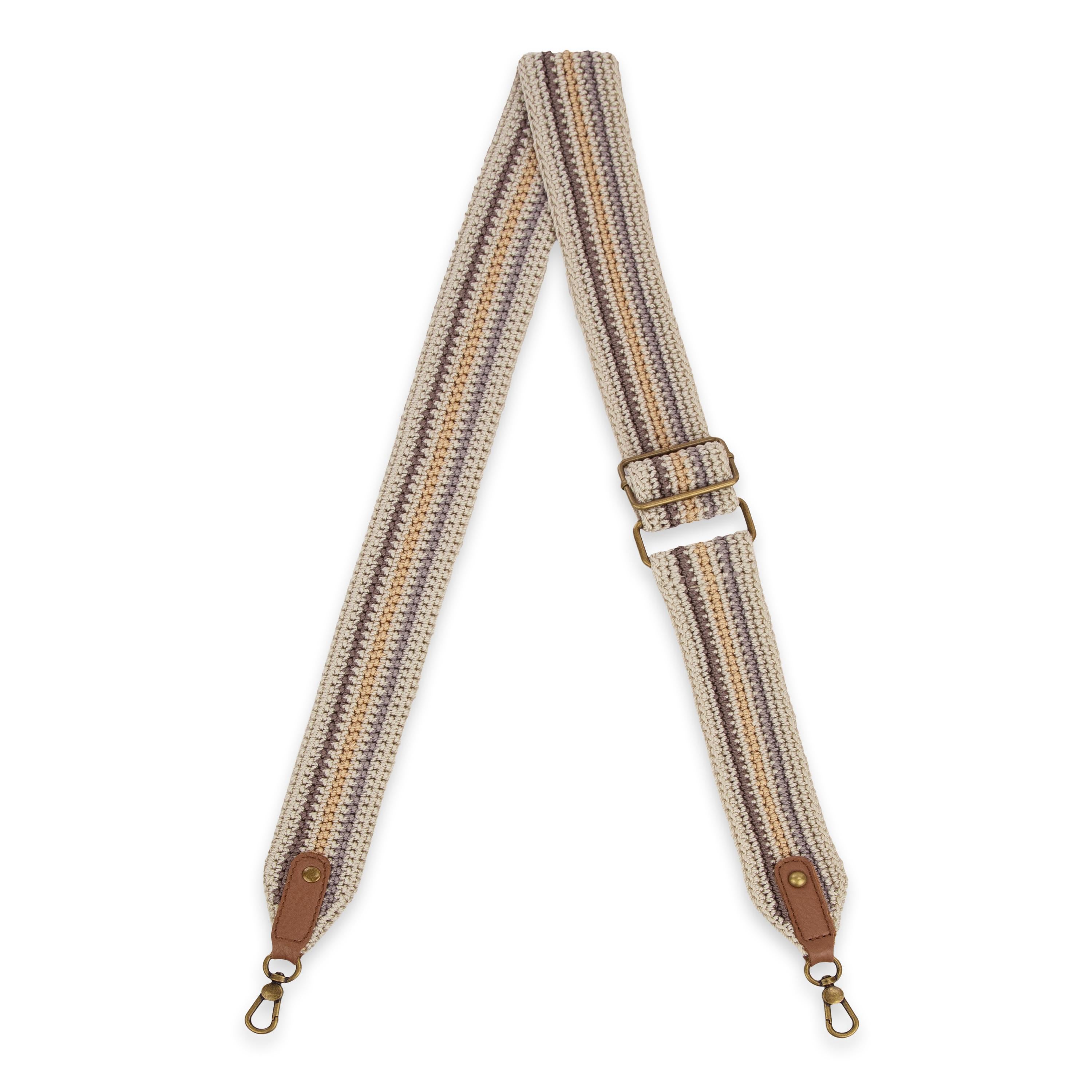 The Sak Crochet Crossbody Strap - Hand Crochet - Serenity Stripe