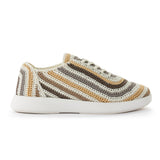The Sak Asha Sneaker - Hand Crochet - Serenity Stripe