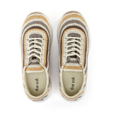 The Sak Asha Sneaker - Hand Crochet - Serenity Stripe