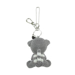 The Sak Yarnicharmz Dangle - Hand Crochet - Grey Cat