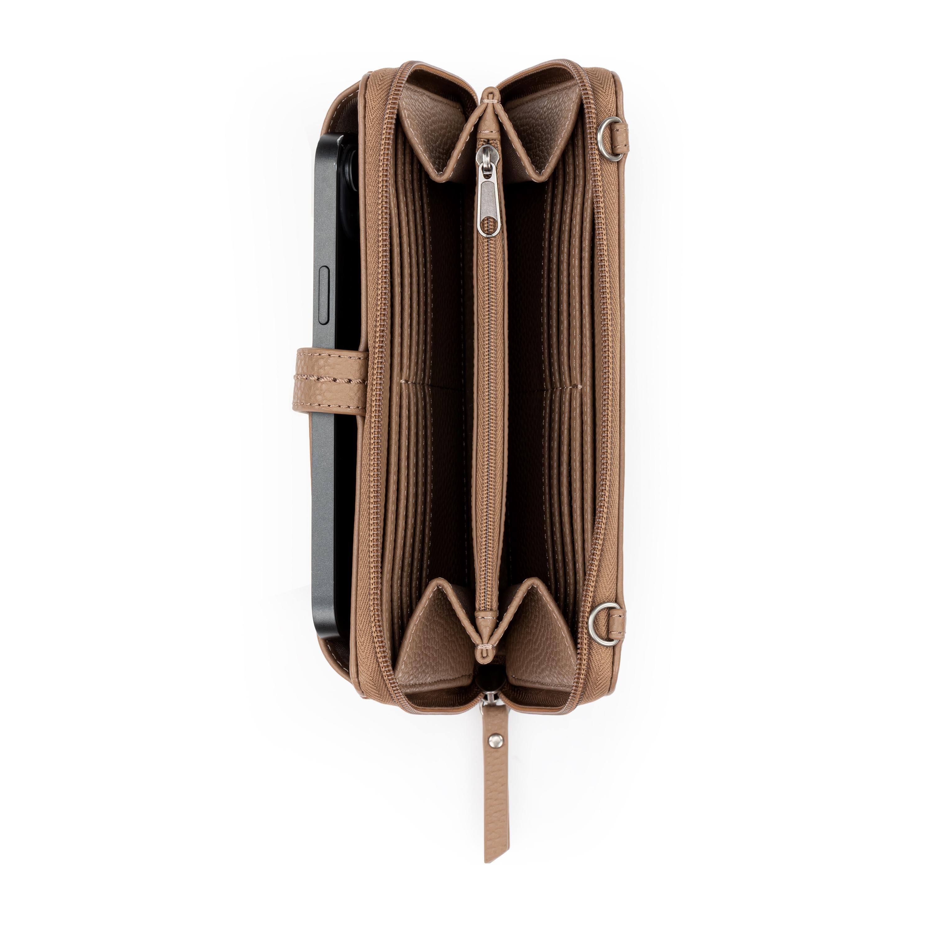 The Sak Iris Smartphone Wallet - Leather - Chestnut Multi Eyelet