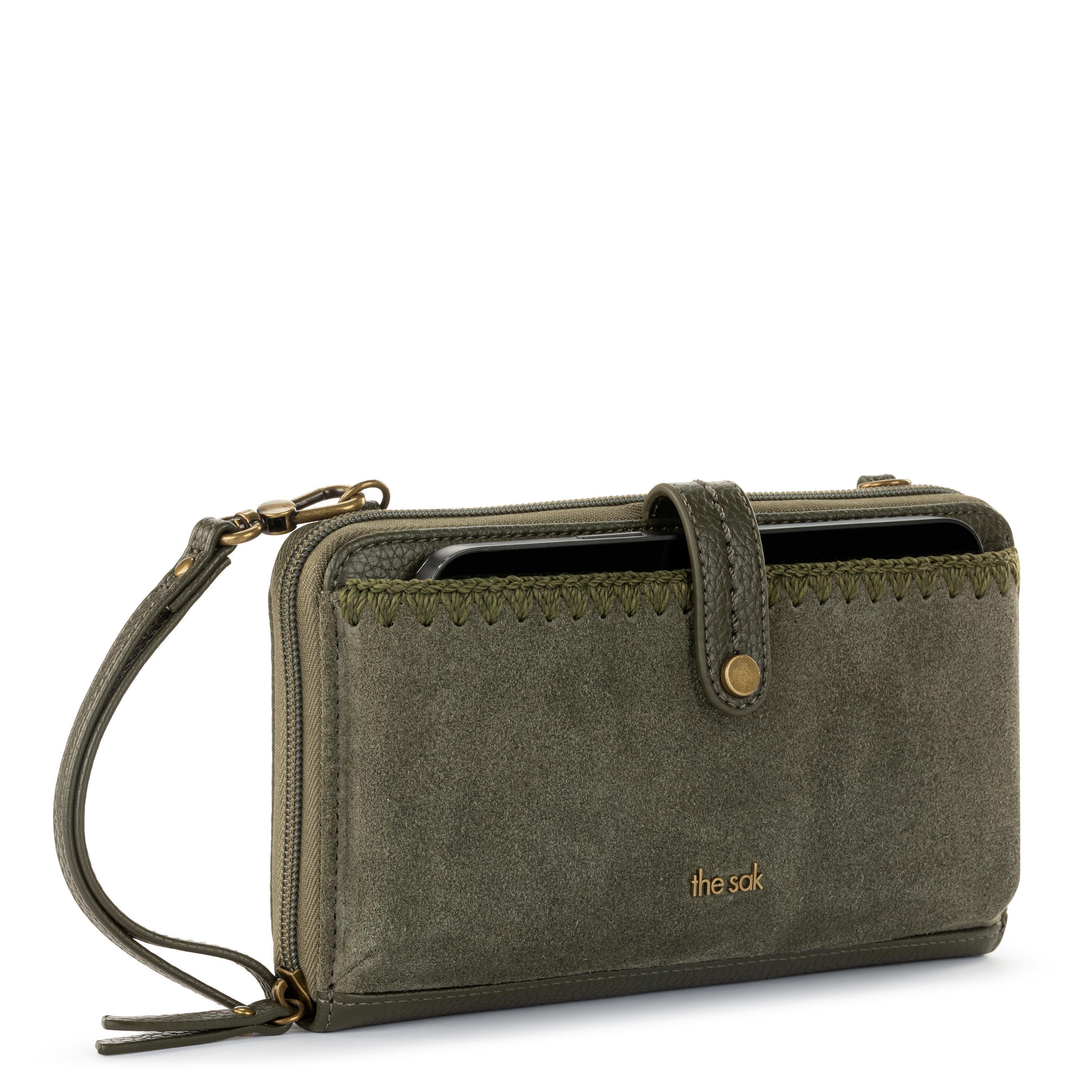 The Sak Iris Smartphone Wallet - Leather - Moss Suede