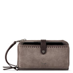 The Sak Los Feliz Large Tote and Iris Smartphone Wallet Bundle - Leather - Mushroom Suede