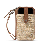 The Sak Silverlake Smartphone Wallet - Hand Crochet - Bamboo Static