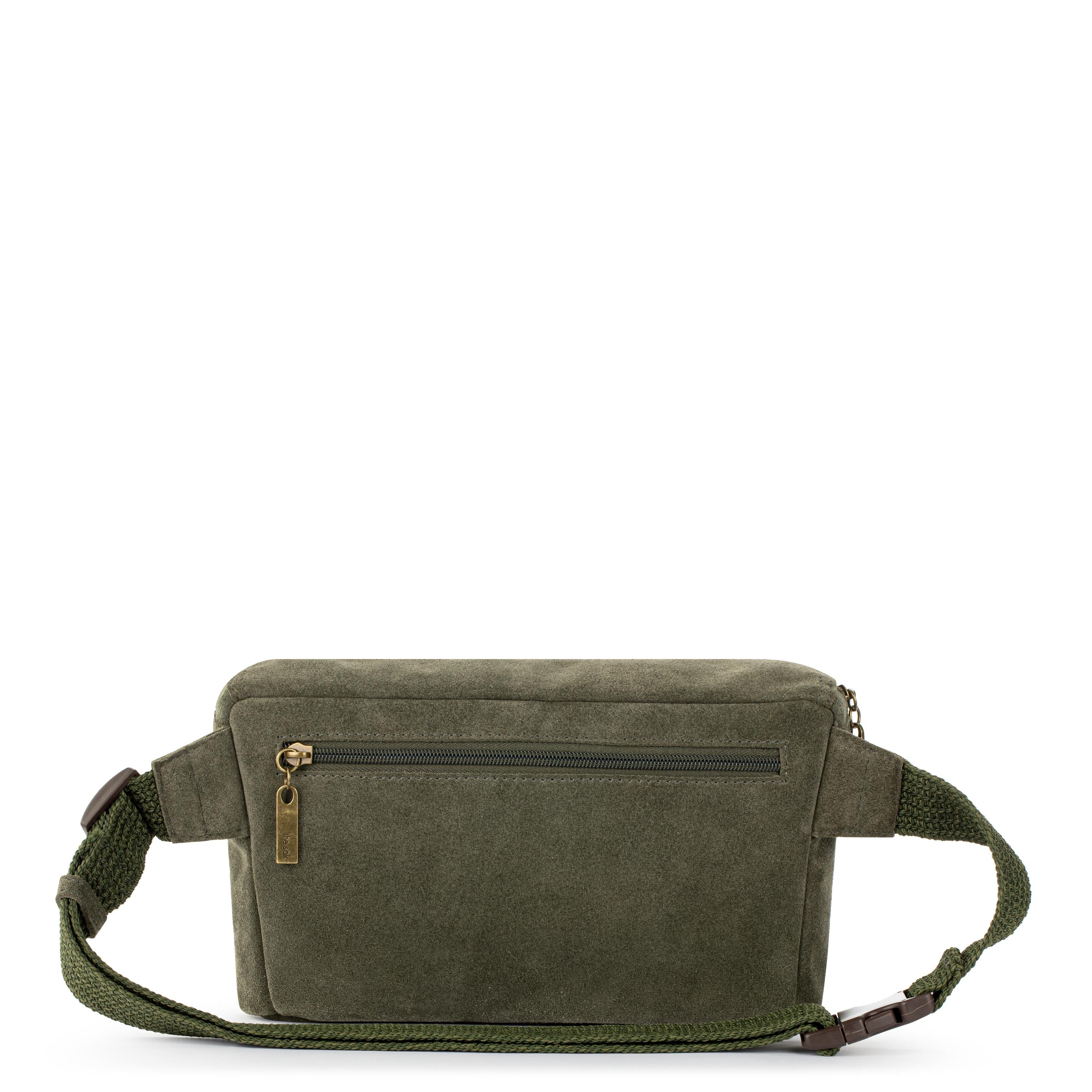 The Sak Caraway Large Belt Bag - Leather - Moss Suede