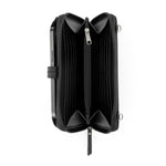 The Sak Iris Smartphone Wallet - Leather - Black Suede Block