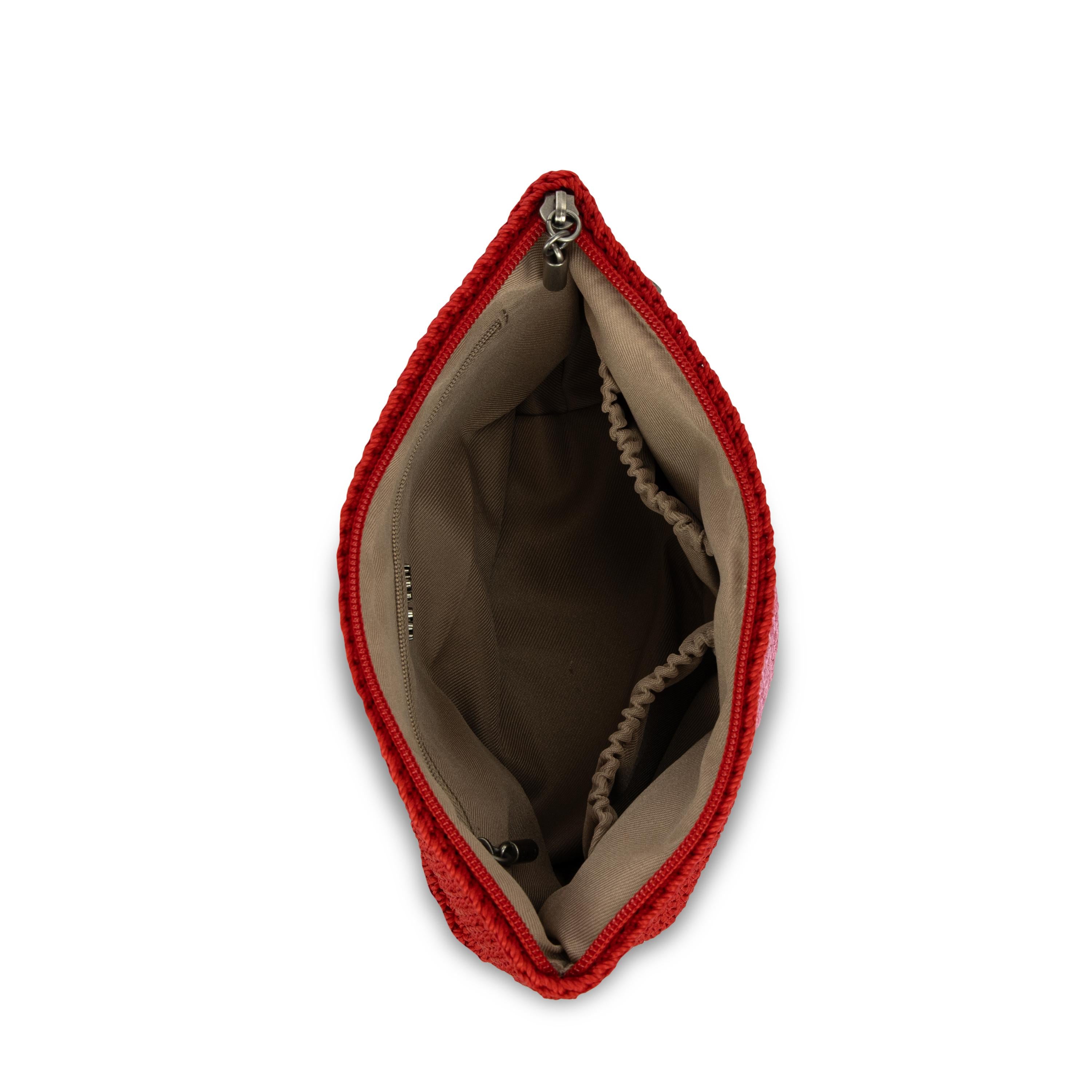 The Sak Essential Pouch - Hand Crochet - Scarlet Heart