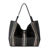 The Sak Los Feliz Large Tote - Leather - Black Neutral Seminyak