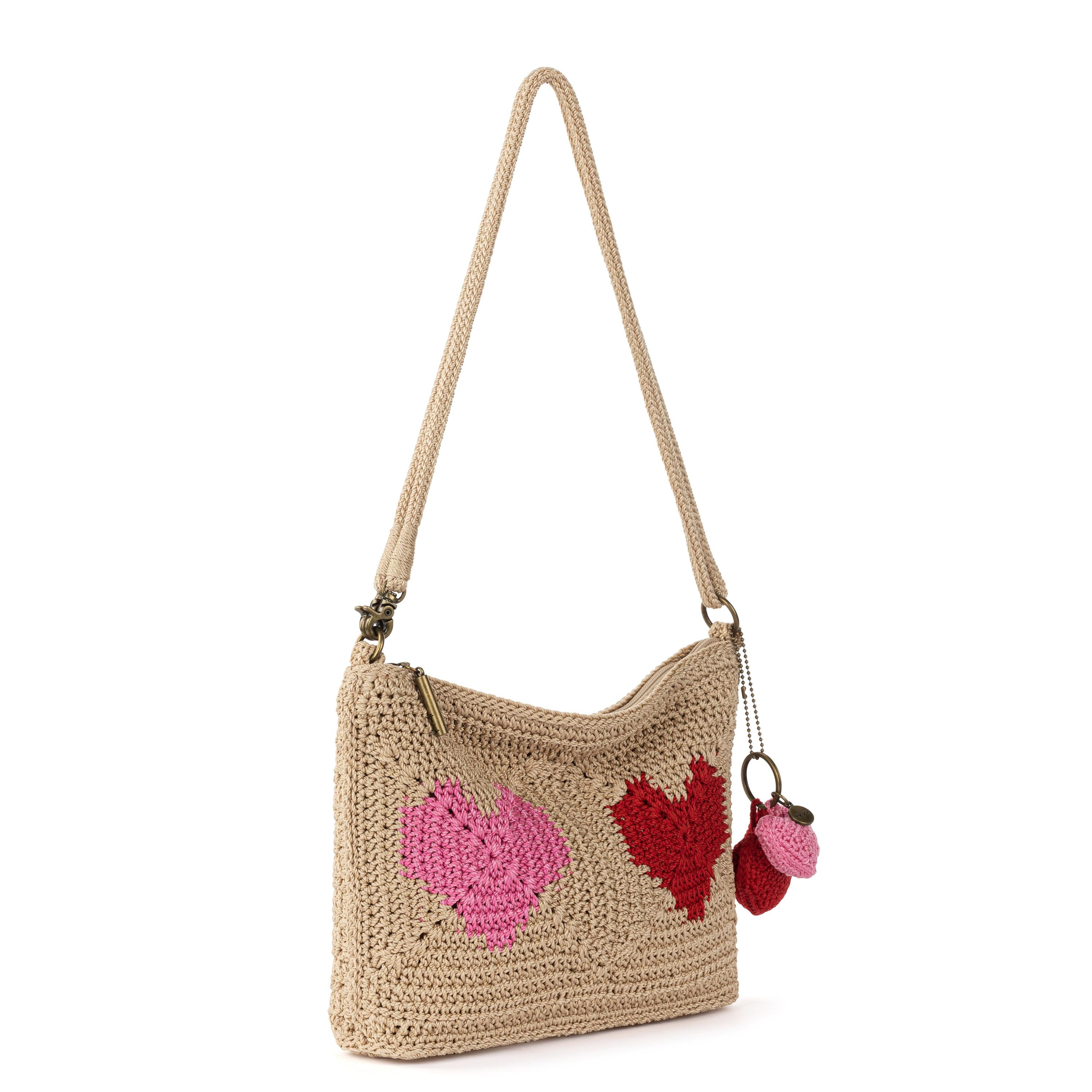 The Sak Lumi Crossbody - Hand Crochet - Bamboo Heart