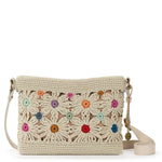 The Sak Melrose Crossbody - Hand Crochet - Natural Multi Flowers