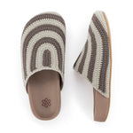 The Sak Bolinas Clog - Hand Crochet - Mushroom Stripe