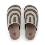 The Sak Bolinas Clog - Hand Crochet - Mushroom Stripe
