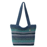 The Sak Casual Classics Tote - Hand Crochet - Lapis Stripe Sayulita