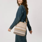 The Sak Lucia Crossbody - Hand Crochet - Sand Stripe