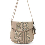 Sakroots Foldover Crossbody - Canvas - Sand Tapestry