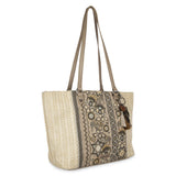 Sakroots Metro Tote - Straw - Sand Tapestry