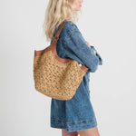 The Sak Roma Shopper - Straw - Natural Primrose
