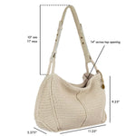 The Sak Los Feliz Hobo - Hand Crochet - Ecru