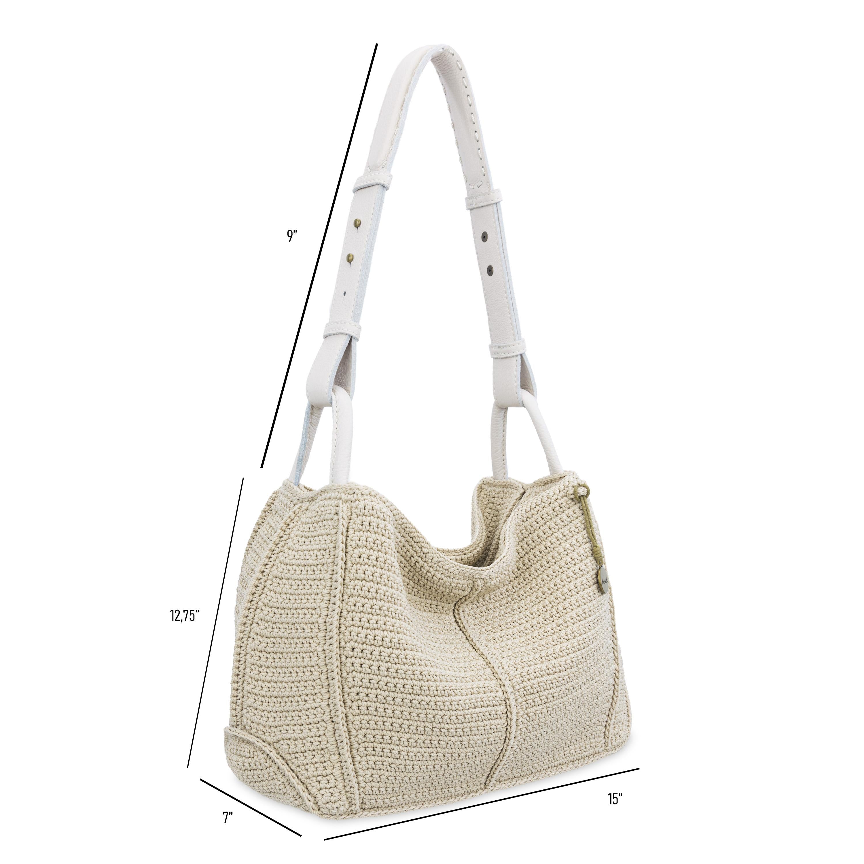 The Sak Los Feliz Hobo - Hand Crochet - Ecru