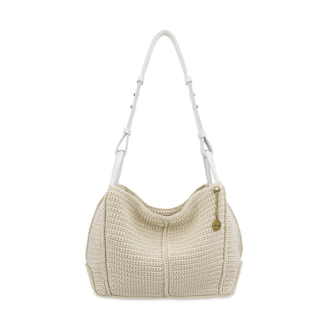 The Sak Los Feliz Hobo - Hand Crochet - Ecru