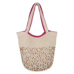 The Sak 120 Hobo - Hand Crochet - Ecru Multi Beads