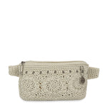 The Sak Caraway Small Belt Bag - Hand Crochet - Natural Medallion