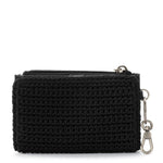 The Sak Encino Essential Wallet - Hand Crochet - Black