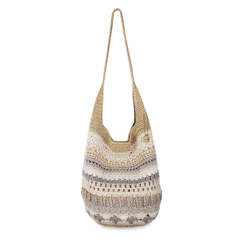 The Sak 120 Hobo - Hand Crochet - Sand Stripe