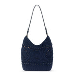 The Sak Sequoia Hobo - Hand Crochet - Denim Medallion