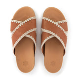 The Sak Penelope Sandal - Leather - Tobacco