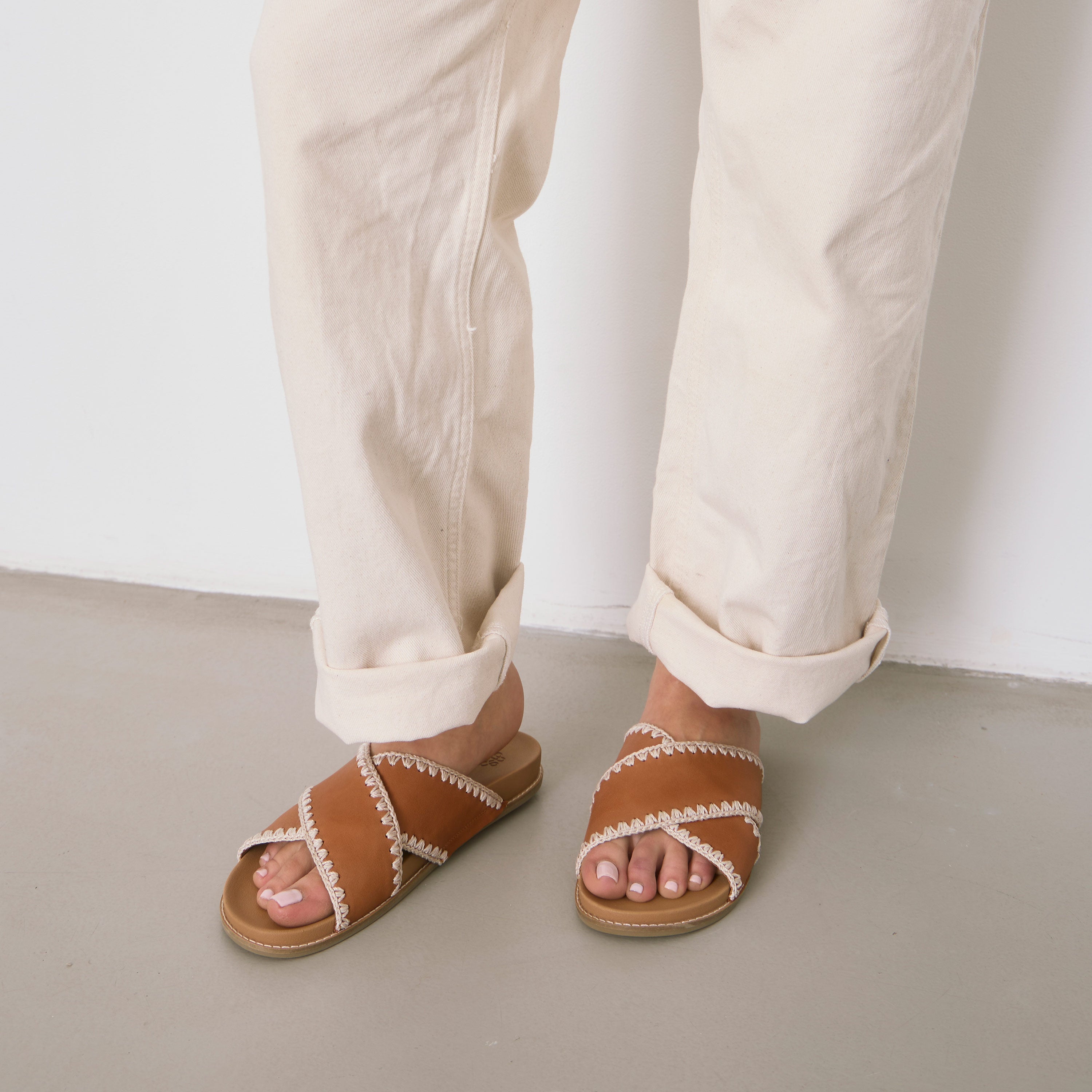 The Sak Penelope Sandal - Leather - Tobacco