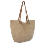 The Sak Faye Large Tote - Hand Crochet - Bamboo Static