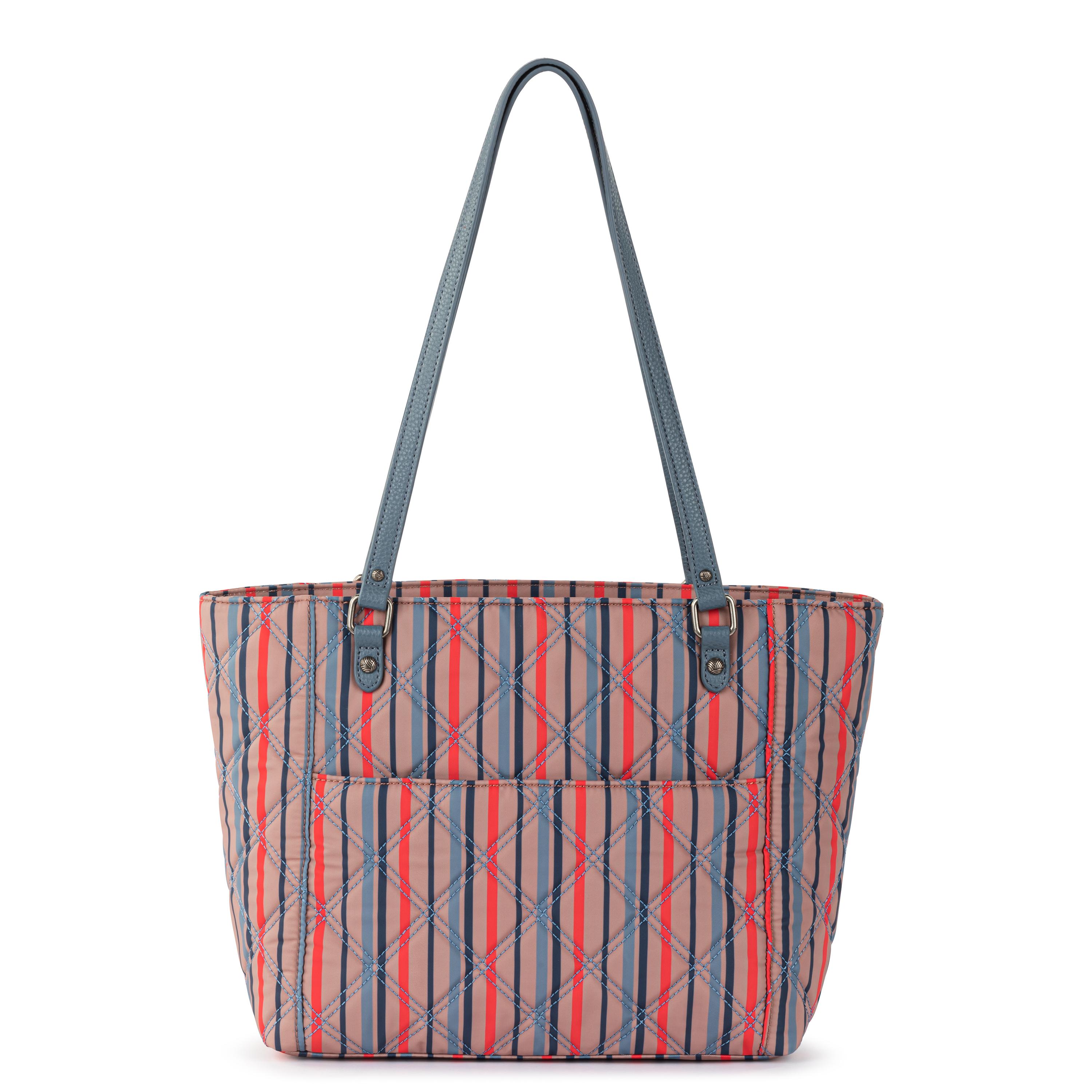 Sakroots Metro Tote - EcoTwill - Vintage Multi Stripe Diamond Quilted