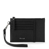 The Sak Iris Card Wristlet - Leather - Black