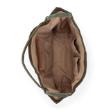 The Sak Los Feliz Large Tote - Leather - Moss Suede Patch