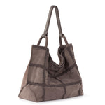 The Sak Los Feliz Large Tote - Leather - Mushroom Suede Patch