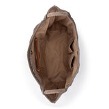 The Sak Los Feliz Large Tote - Leather - Mushroom Suede Patch