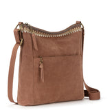 The Sak Lucia Crossbody - Leather - Tobacco Suede Blanket Stitch