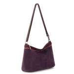The Sak Lumi Crossbody - Leather - Aubergine Suede Blanket Stitch