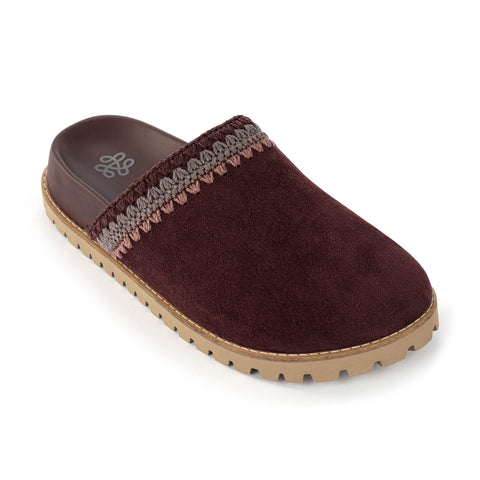 The Sak Bolinas Lug Sole Clog - Leather - Mahogany Seminyak