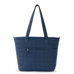 Sakroots Willow Shoulder Tote - EcoTwill - Indigo Woven Quilted