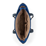 Sakroots Willow Shoulder Tote - EcoTwill - Indigo Woven Quilted