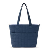 Sakroots Willow Shoulder Tote - EcoTwill - Indigo Woven Quilted