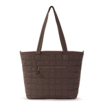 Sakroots Willow Shoulder Tote - EcoTwill - Mahogany Woven Quilted