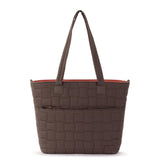 Sakroots Willow Shoulder Tote - EcoTwill - Mahogany Woven Quilted